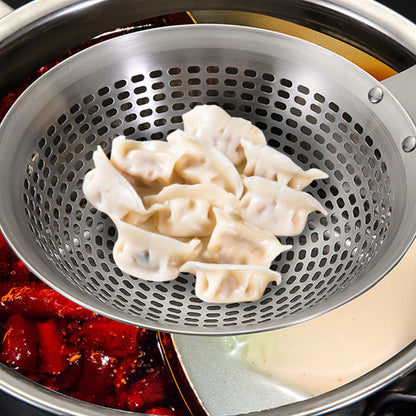 Stainless Steel Colander Spoon Strainer for Pasta Rice and Vegetables