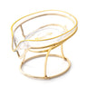 Soap Dish with Tilted Tray and Metal Stand — Transparent