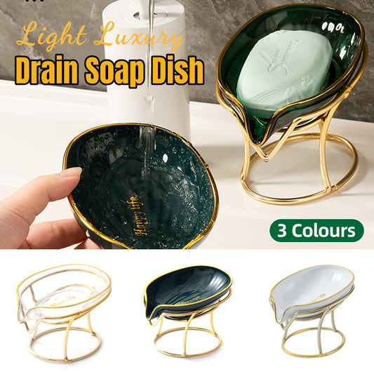 Soap Box Punch-free Bathroom Soap Tray Drain Storage Rack Household Soap Holder