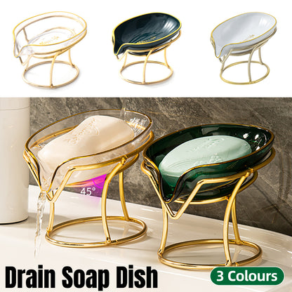 Soap Box Punch-free Bathroom Soap Tray Drain Storage Rack Household Soap Holder