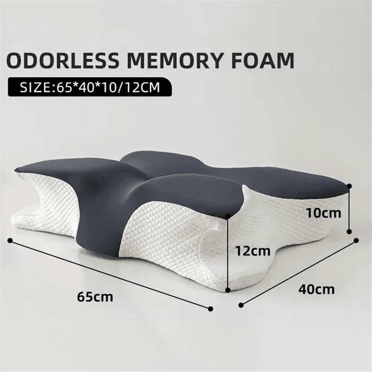 Butterfly Memory Foam Pillow in 2 Colours – Product View 3