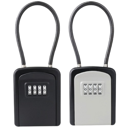 Portable Key Lock Box Hanging Combination Storage Organizer for Home Security