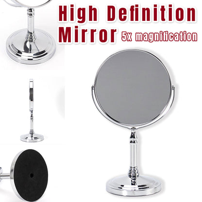 Desktop Vanity Mirror 5x Magnifying 360 Rotating for Makeup