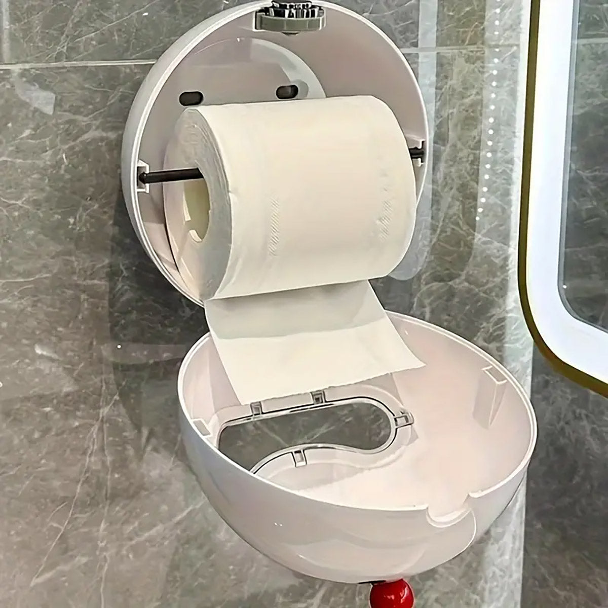 Wall Mounted Paper Towel Holder for Kitchen and Bathroom Roll Dispenser Storage