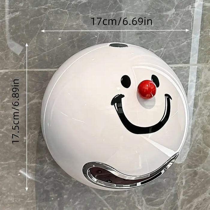 Toilet Paper Holder with Smiley Face Cover