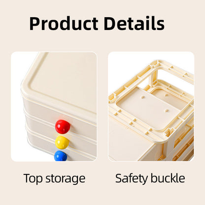 3 Layer Small Drawer Storage Box Plastic Desktop Organiser Mini Desk Storage