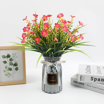 2 Pcs Glass Vase Hydroponic Flower Arrangement Vase for Living Room Decoration