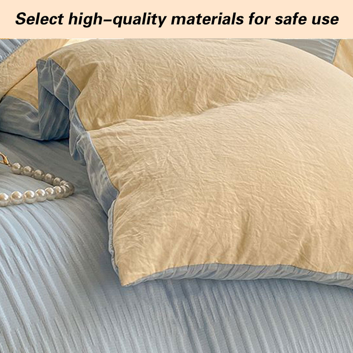 Super Soft Solid Color Duvet Cover with Zipper 180x220 cm