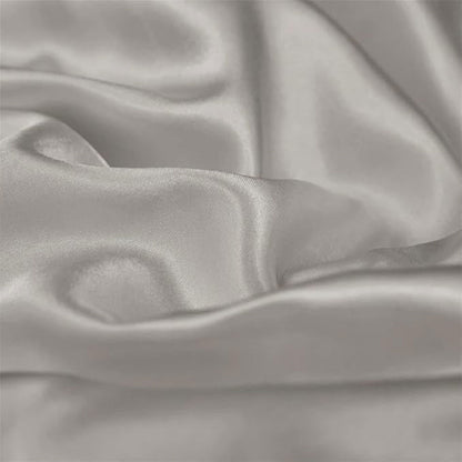 Ice Silk Bed Sheet Set 3 Piece Solid Color Summer Bedding Cover