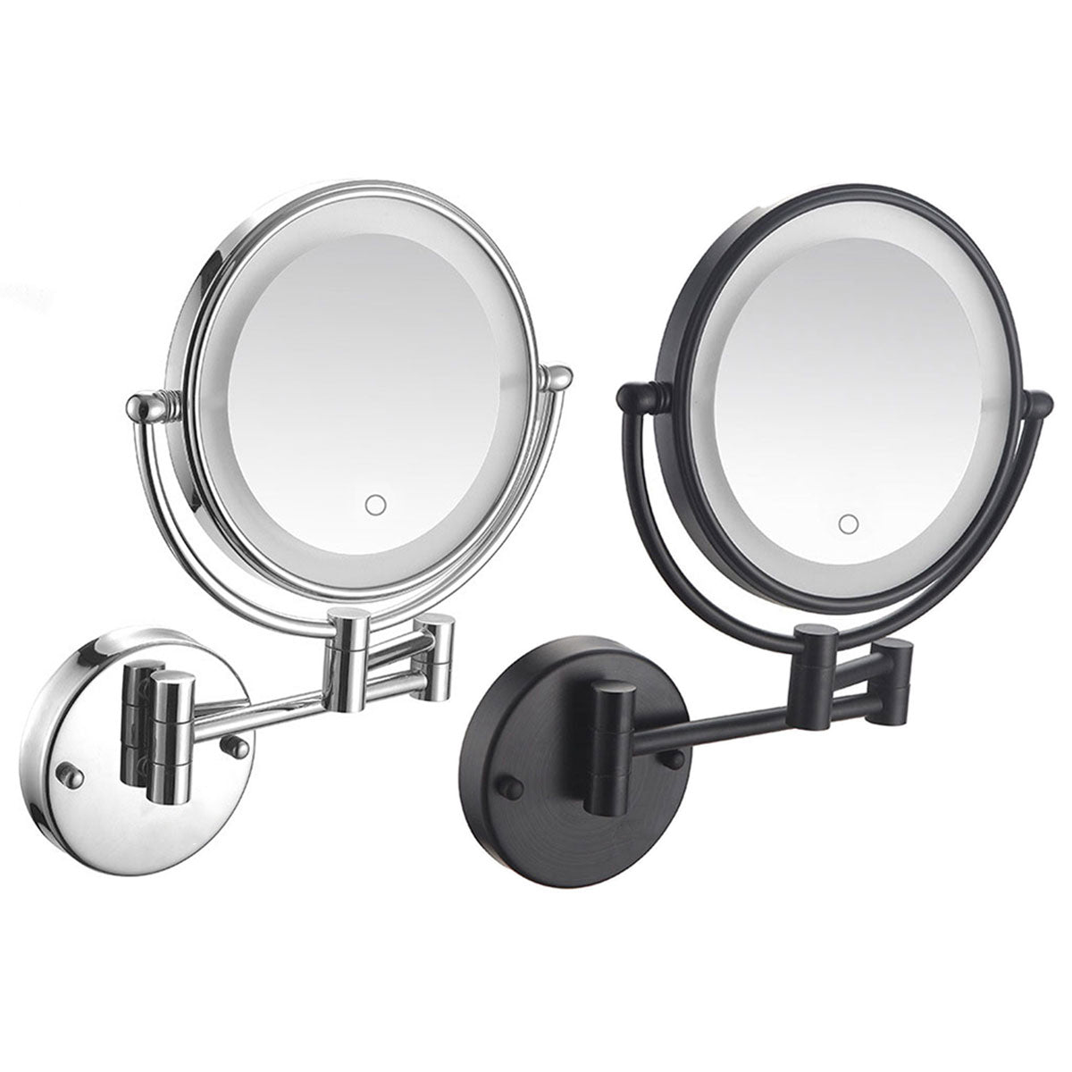 Wall Mounted Makeup Mirror 5x Magnification with LED Light