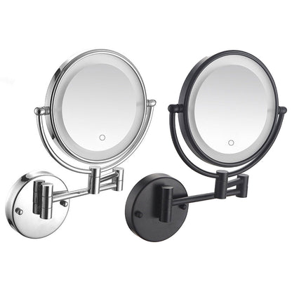 Wall Mounted Makeup Mirror 5x Magnification with LED Light