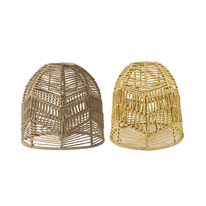 Ceiling Lamp Shade with Woven Paper Rope
