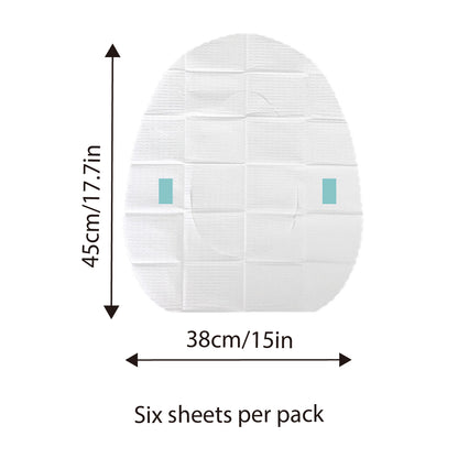 10PCS Disposable Water Soluble Toilet Seat Cover Travel Hygiene Paper Mat AU