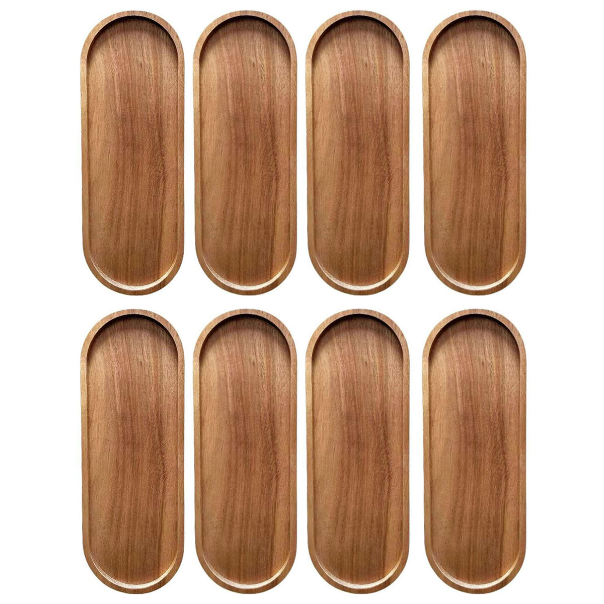 8pcs Wooden Cake Tray Home Serving Tray for Treats Snacks and Desserts Use AU