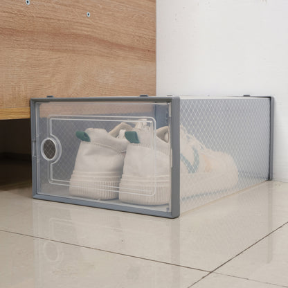 12pcs Transparent Plastic Shoe Box Storage Organizer Stackable Clear Shoe Box