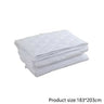 Quilted Mattress Pad with Four Corner Straps — 183 × 203 cm / Plain