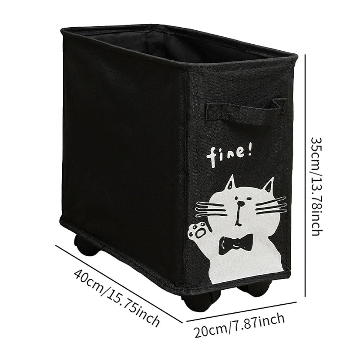 Storage Basket with Wheels Clip On Storage Organizer for Home and Office Use