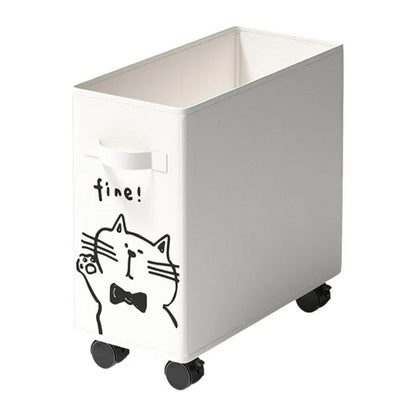 Storage Basket with Wheels Clip On Storage Organizer for Home and Office Use