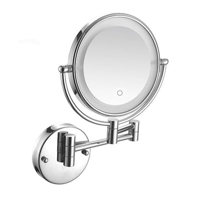 Wall Mounted Makeup Mirror 5x Magnification with LED Light
