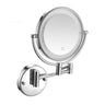 Folding Makeup Mirror with 5x Magnification — Silver / Hard Wired