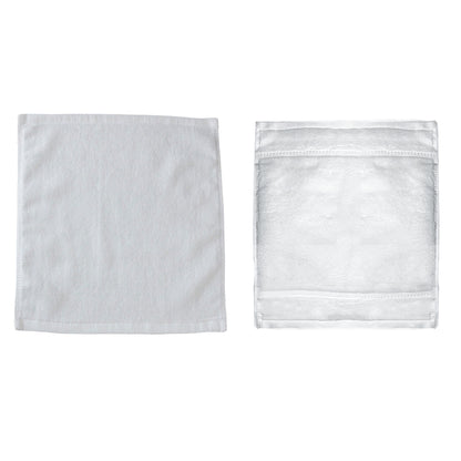 6 Pcs Hotel Cotton Face Towel White Soft Square Cloth