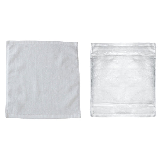 6 Pcs Hotel Cotton Face Towel White Soft Square Cloth