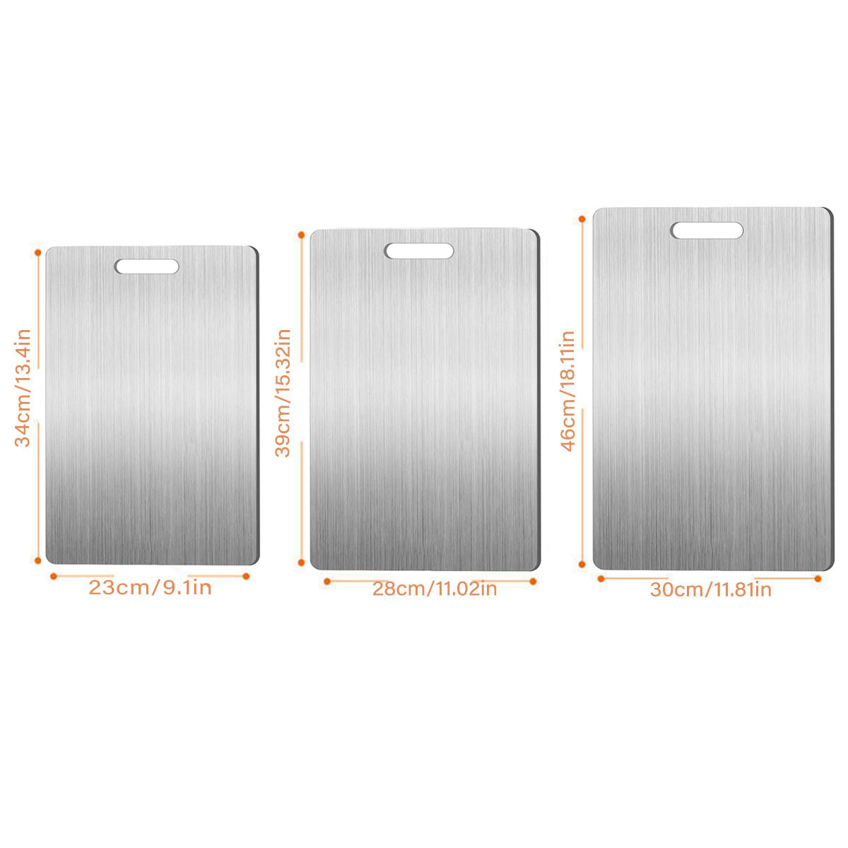 Stainless Steel Cutting Board Kitchen Thickened Double-sided Chopping Boards AU