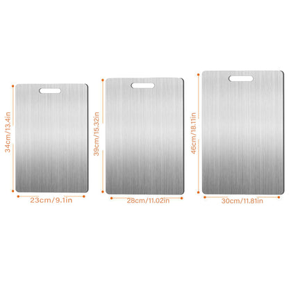 Stainless Steel Cutting Board Kitchen Thickened Double-sided Chopping Boards AU
