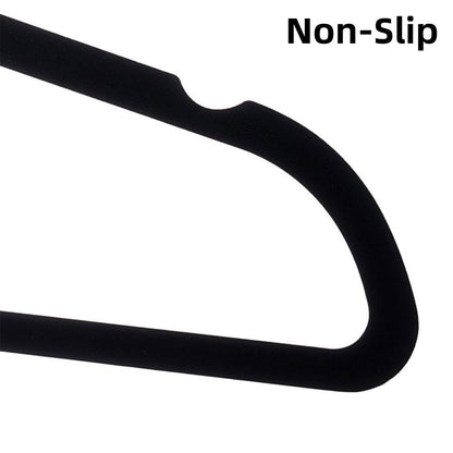 50 Pcs Black Velvet Coat Hangers for Guest Rooms – Product View 10