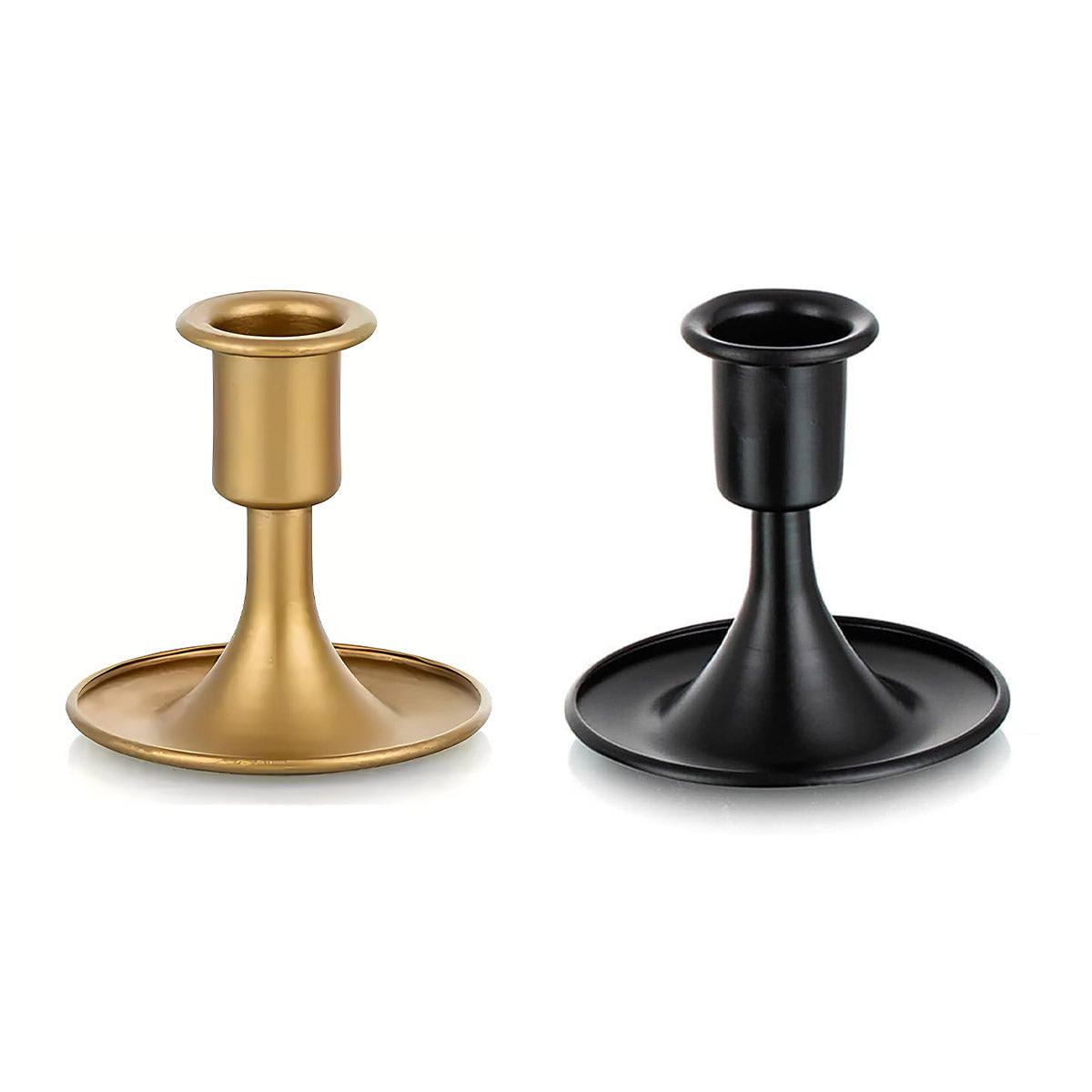 Iron Candlestick Stand Holder Retro Style Taper Candle Holder Set of 4