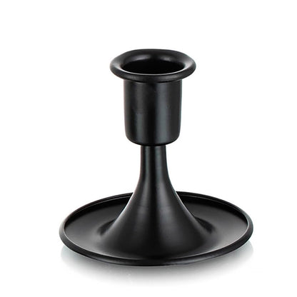 Iron Candlestick Stand Holder Retro Style Taper Candle Holder Set of 4