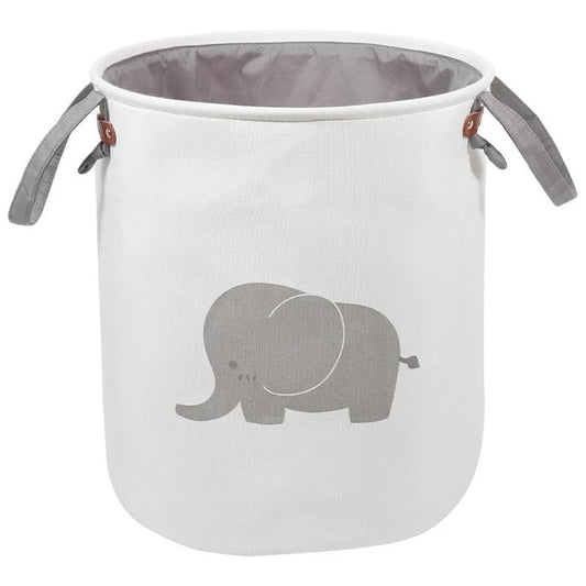 38L Foldable Canvas Laundry Basket Toy Storage Bin Home Organizer