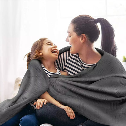 Knitted Blanket Warm Sofa Throw Soft Cozy Blanket Comfortable Home Decor Piece