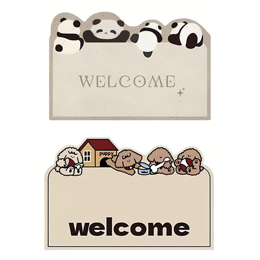 Cartoon Style Non-Slip PVC Floor Mat for Entrance Door