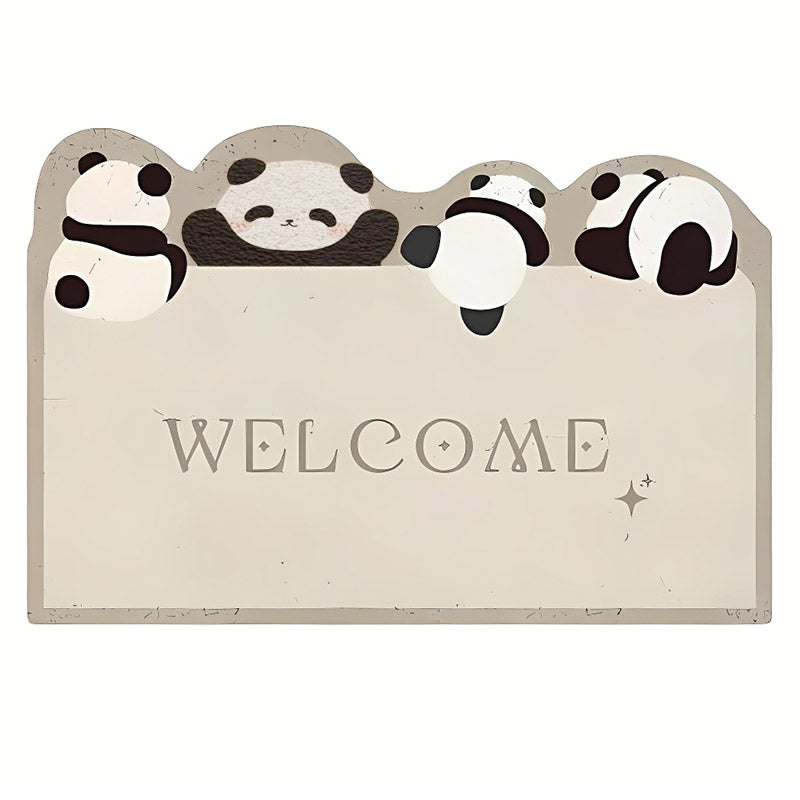 Cartoon Style Non-Slip PVC Floor Mat for Entrance Door