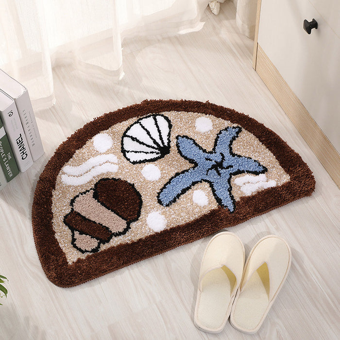 Starfish Shell Entry Mat with Non Slip Base