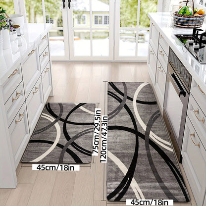 2pcs Long Kitchen Floor Mats Dirty Resistant Durable Washable Home Floor Mats