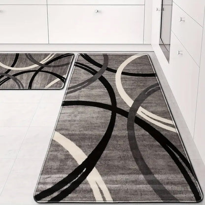 2pcs Long Kitchen Floor Mats Dirty Resistant Durable Washable Home Floor Mats