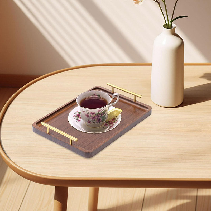 Rectangular Wooden Tea Tray Simple Household Serving Tray Kitchen Tea Tray AU