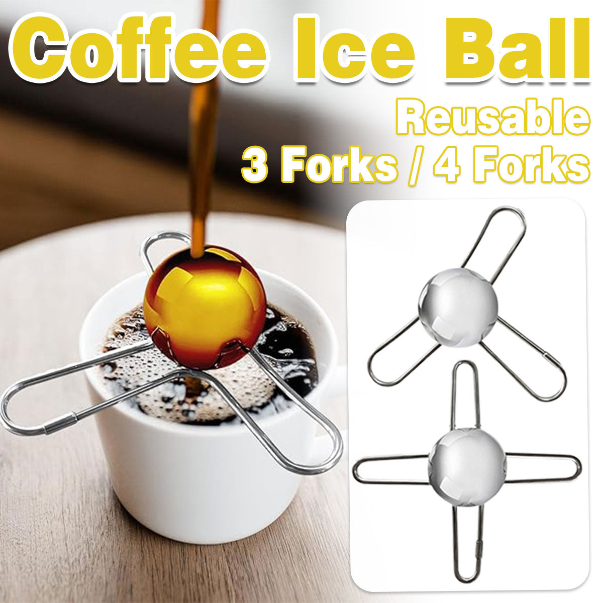 Reusable Stainless Steel Drink Chiller Ball – Product View 2