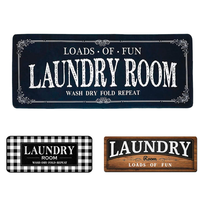 Graffiti Letter Rug with Absorbent Surface