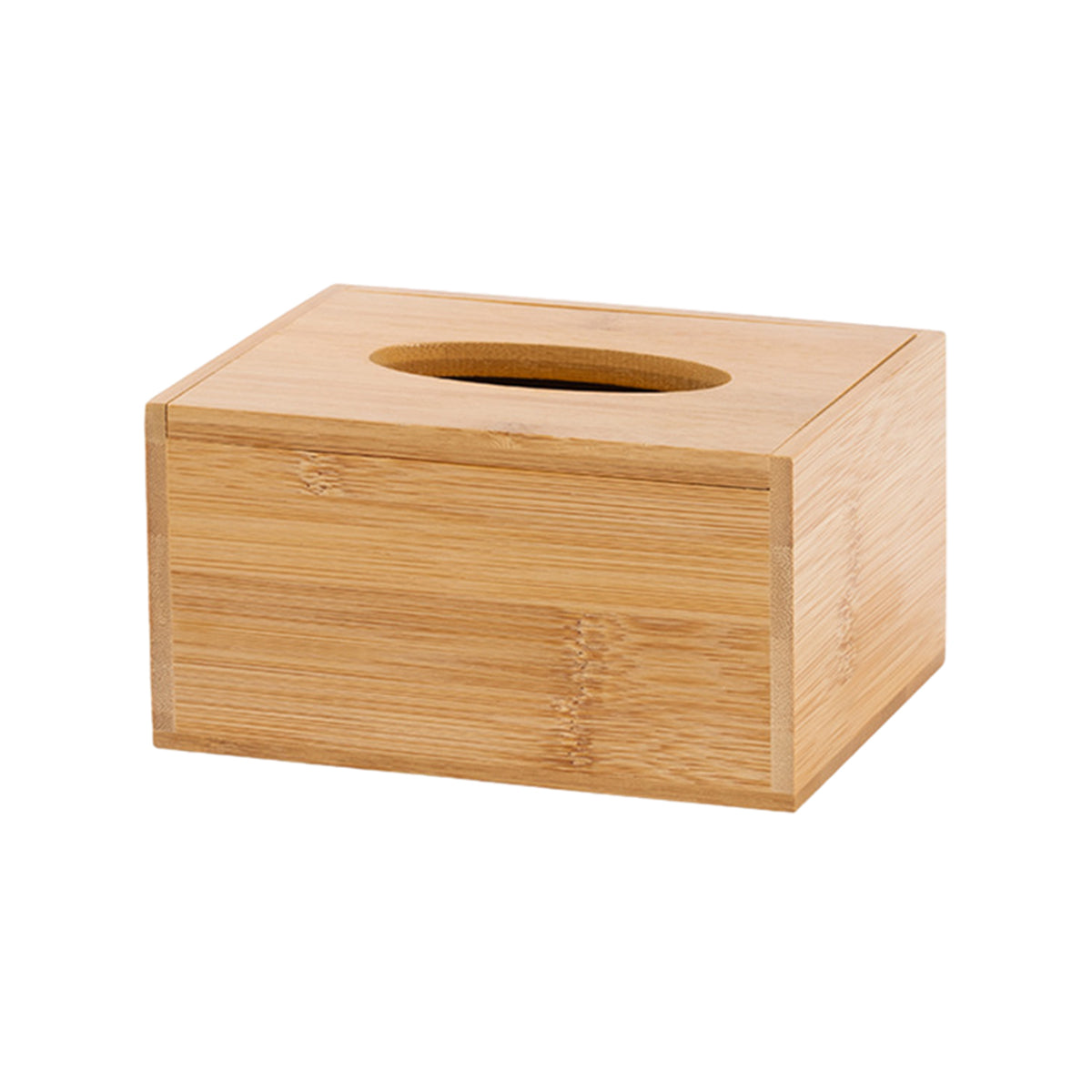 Bamboo Tissue Box Holder Wooden Cover Dispenser for Home and Office