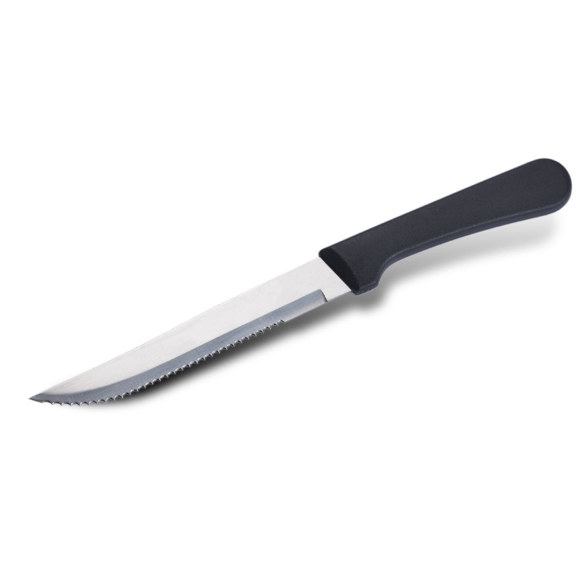 6pcs Stainless Steel Steak Knife Set With Black Handle for Kitchen Dining