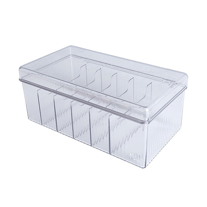 Cosmetic Storage Box with Transparent Lid