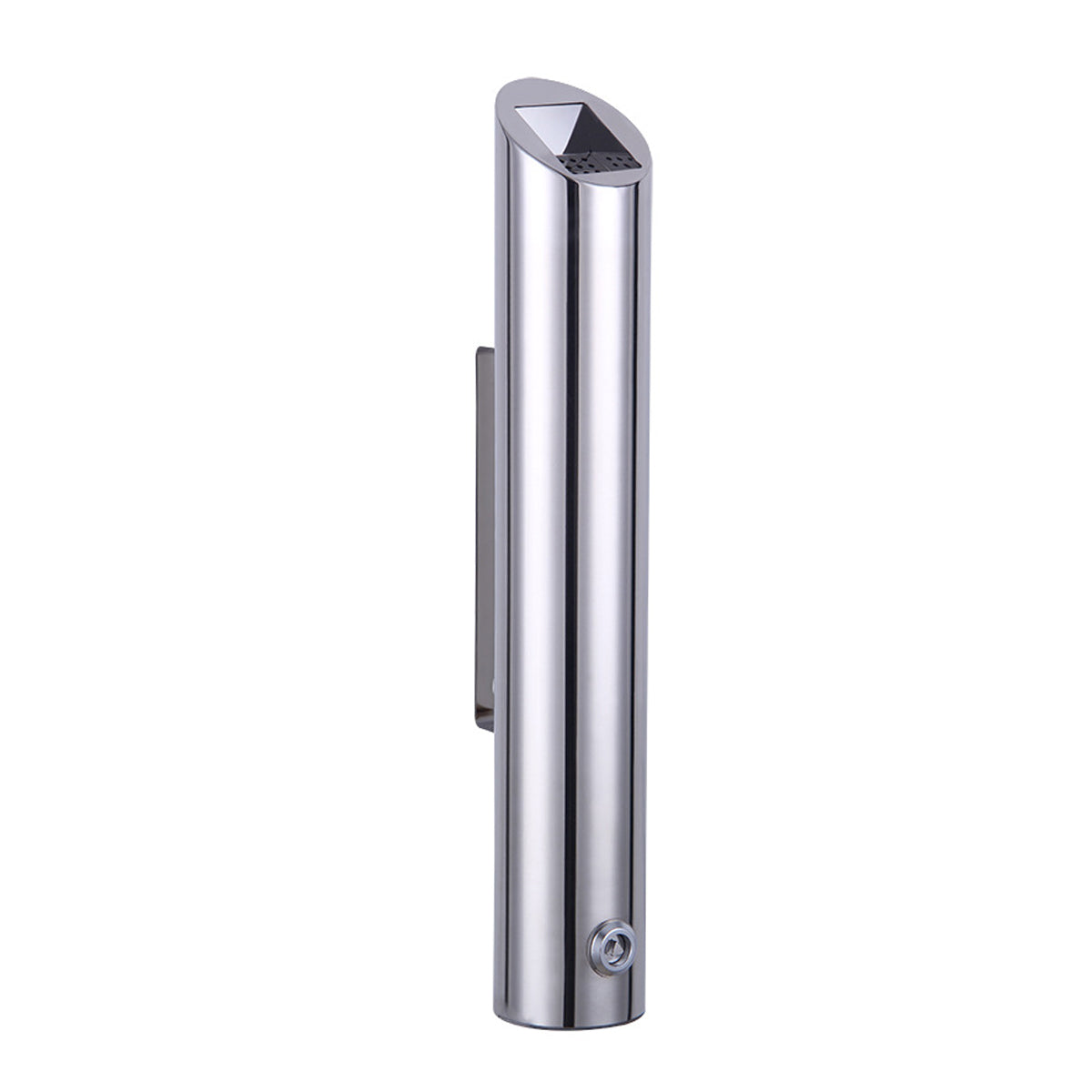 Wall Mounted Ashtray Stainless Steel 1.8L Floor Standing Vertical Trash Bin AU