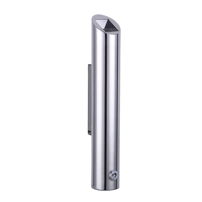 Wall Mounted Ashtray Stainless Steel 1.8L Floor Standing Vertical Trash Bin AU