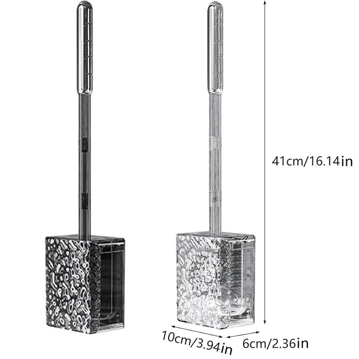 Toilet Brush with Corrugated TPR Bristles