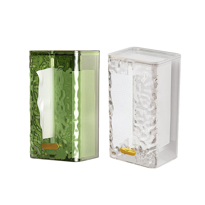 2 Pcs Wall Mounted Tissue Boxes with Adhesive