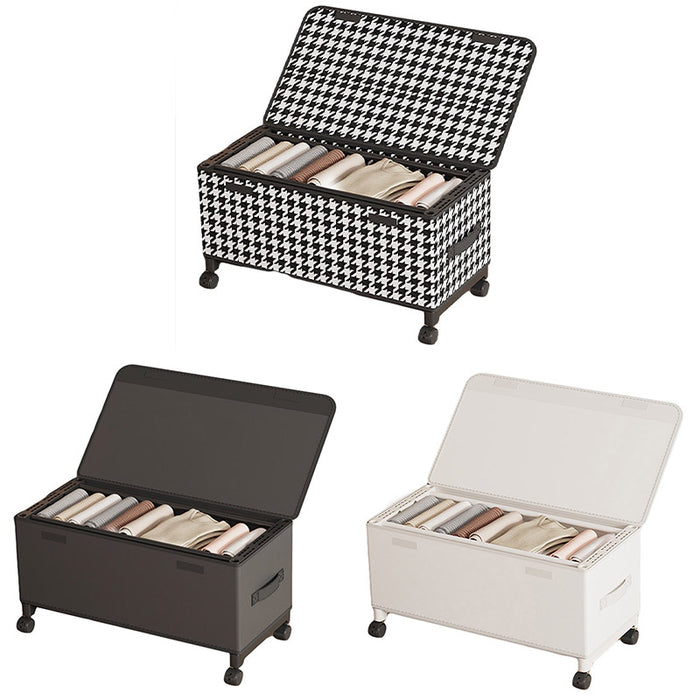 Under Bed Storage Box with Rolling Wheels