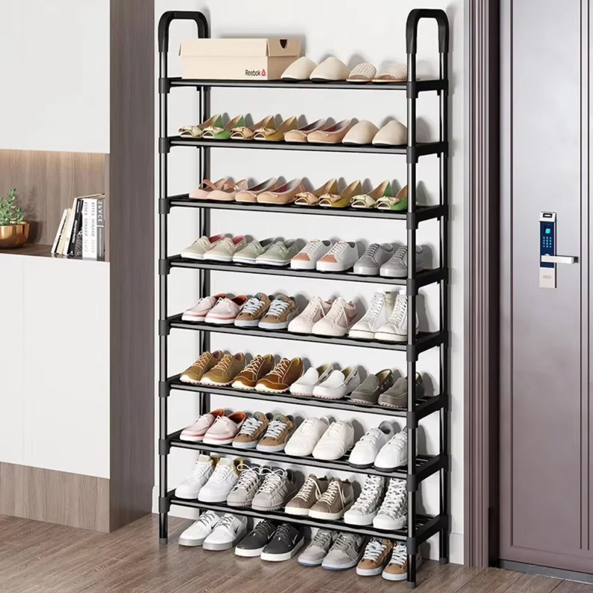 8 Tier Shoe Rack Large Capacity 24 Pair Tall Shoe Organizer Sturdy Storage AU